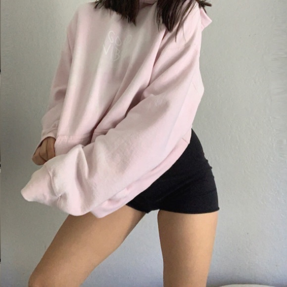 Oversized pink hoodie - Picture 1 of 1